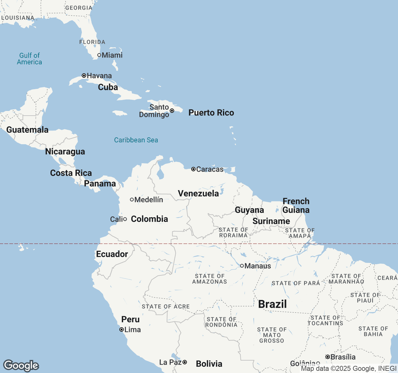 Map of Venezuela