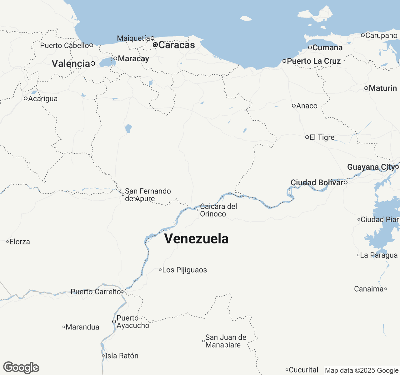 Map of Venezuela